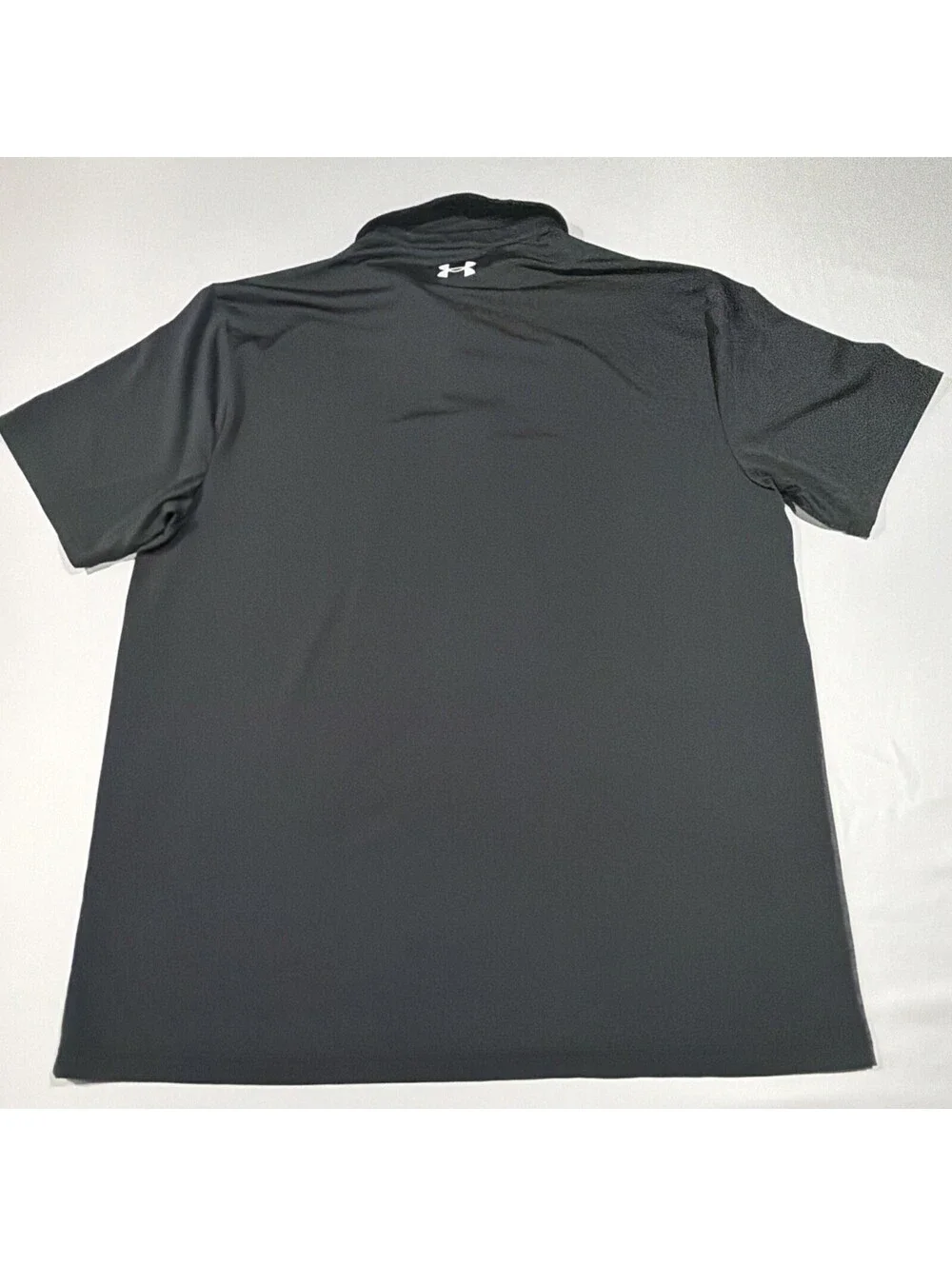 UA Under Armour Playoff Polo Shirt Mens XL Black, Grey And White